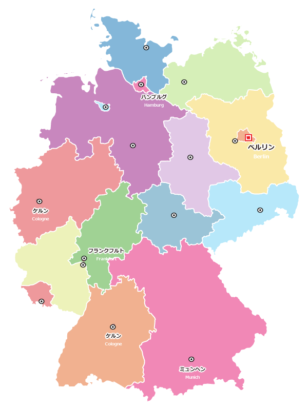 ドイツ（Germany）地図